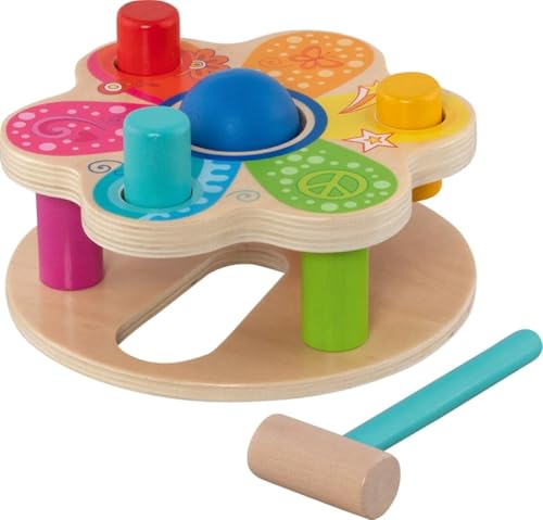 Hammerbank: Ø 18 cm, Höhe: 7 cm, Holz, 6 Teile, per Stück