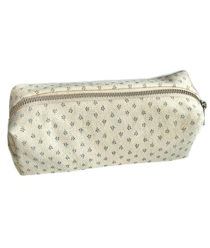 Estojo de lápis de flor, lindos estojos florais com zíper