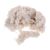 Healeved Muschio Conservato Bianco e Dai Colori Vivaci 50g Materiale Floreale Flessibile per Decorazioni Fai da Te per Eleganti Allestimenti da Tavola e Confezioni Regalo