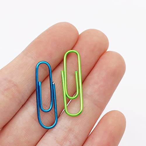 Cute Magnetic Paper Clip Holder For Desk, Small Clip Dispenser, 100Pcs 28Mm(1.1") Paper Clips Medium Size For Home Office Desk Accessories(Rainbow) #TOP4