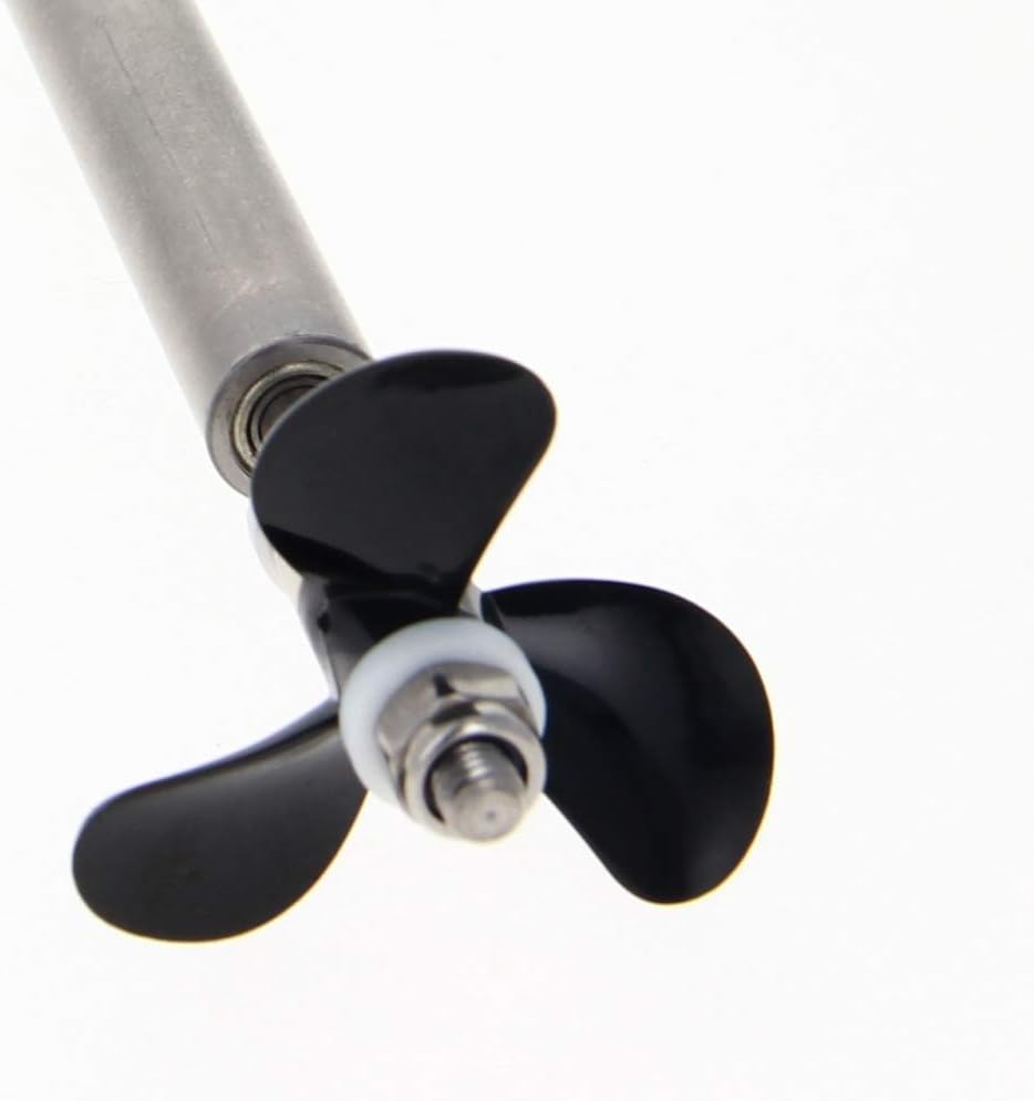 Bettomshin Drive Shaft w Propeller and Universal Joint for RC Boat, L100mm Shaft, L50mm Sleeve, D36mm Propeller, Fit for 3.17mm Motor Shaft