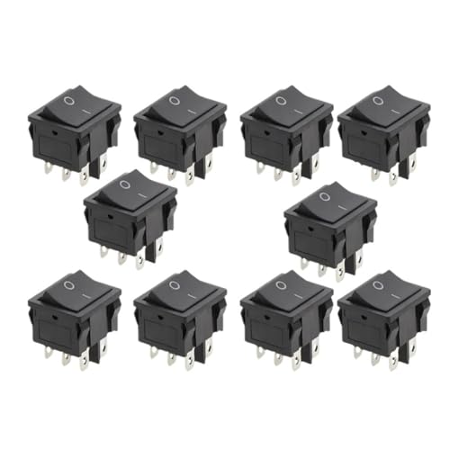 Interruptor basculantes KCD5 kit de 10 piezas 2D6P para recambios electricos 6