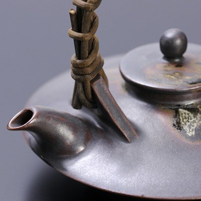 長太郎焼窯元 黒じょか おちょこ 2盃セット