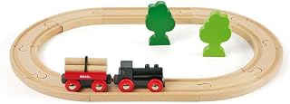 BRIO 33042 Little Forest Train Set - Premium 18-Piece Wooden Railway Toy with Tracks & Accessories for Kids 3+ | FSC Certified