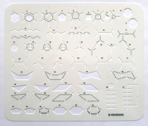 Oganic Chemistry Stencil Drawing MoleculeTemplate