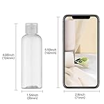 LISAPACK 3.4 oz Travel Bottles for Toiletries, Plastic Travel Size Containers for Shampoo Conditioner TSA Approved, Empty Small Squeeze for Lotion, Clear Leak Proof Mini Liquid Tube for Refillable - Image 2