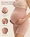 Momcozy Maternity Shapewear for Under Dresses, Anti-Chafing Mid-Thigh Pregnancy Underwear, Belly Support, Cotton Gusset