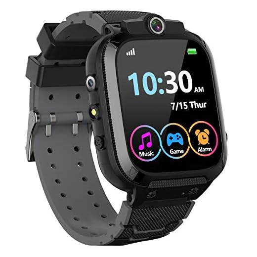 Kids Game Smart Watch for Boys Girls with 1.44" HD Touch Screen 14 Puzzle Games Music Player Dual Camera Video Recording 12/24 hr Pedometer Alarm Clock Calculator Flashlight Birthday Educational Toys