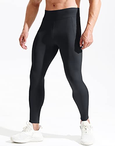 NELEUS Men's Compression Baselayer Running Tights Gym Leggings with Pockets2