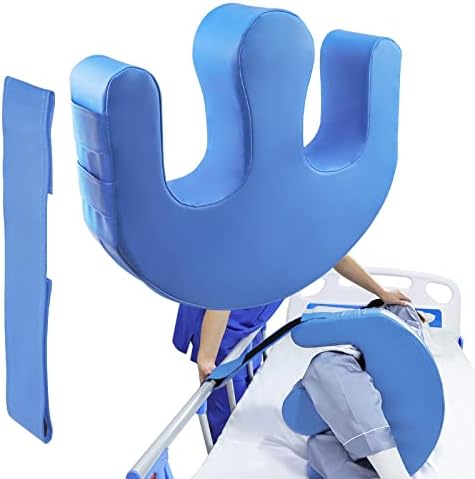 VOONKE Bedridden Patient Turning Device-Multifunctional Turning Pillow PU Leather Anti-Bedsore Waterproof Paralyzed Bed Shift Nursing Products Helping The Elderly Turn Over Pillow(Blue)