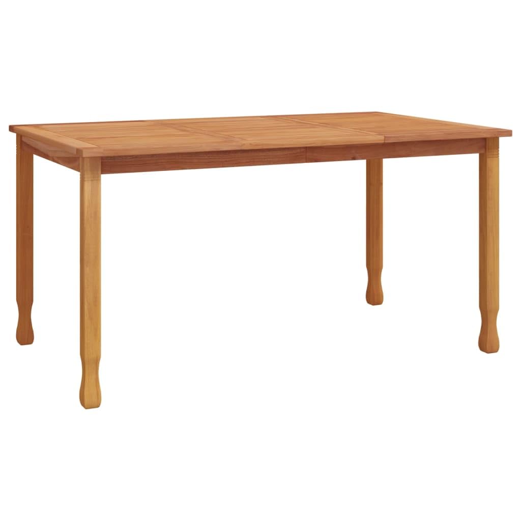 Tavolo da giardino per esterni, in legno di teak, resistente alle intemperie, per terrazze, balcone, tavolo da pranzo, 85 x 85 x 75 cm