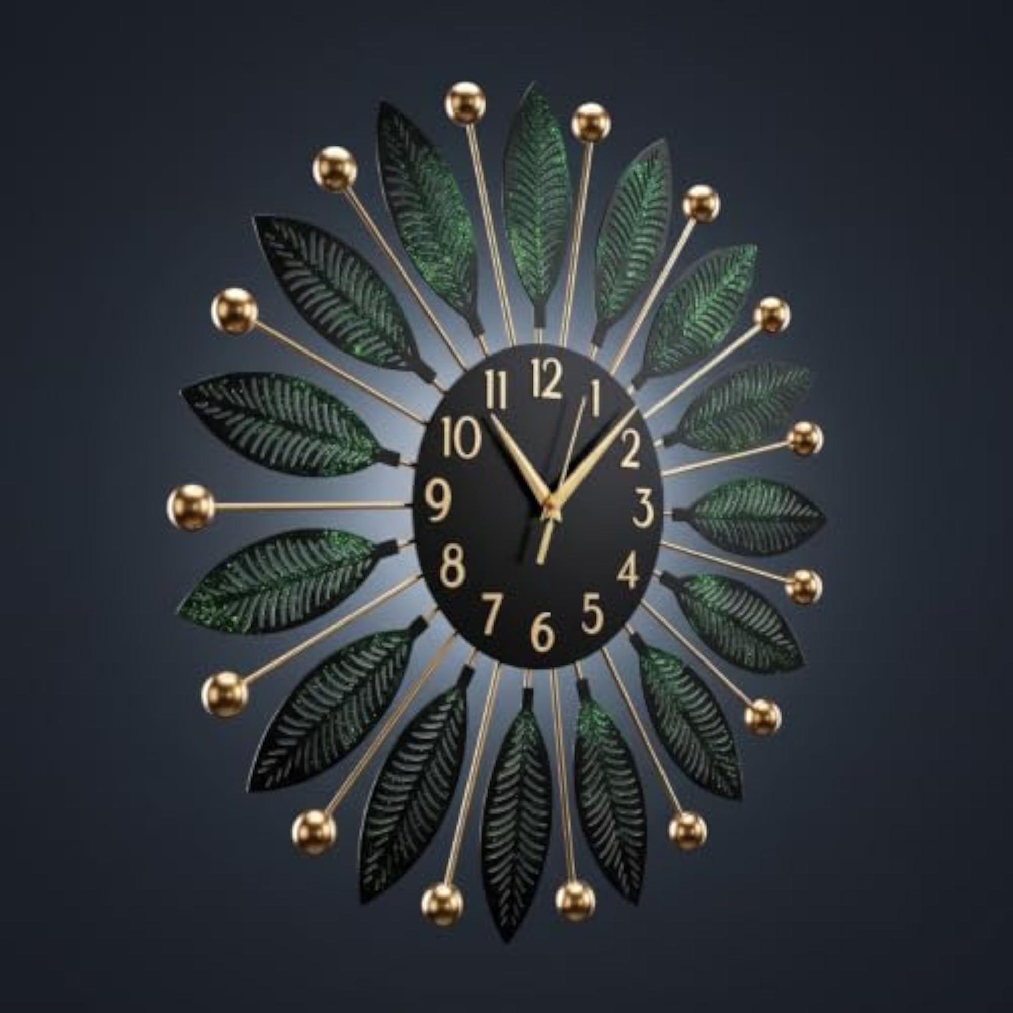 Metal Wall Clock for Home Decor, Stylish Design