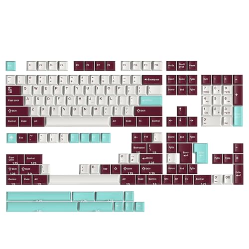 Image of surmen Classic Cherry Profile Keycaps Set, 170 Keys PBT Double Shot Gaming Keyboard Replacement Keys for Multi-Size Mechanical Keyboard Cherry Yaoye