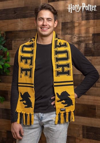 Harry Potter House Winter Knit Scarves - Reversible Design, 64" Length, All Houses Available, Officially Licensed Scarf2