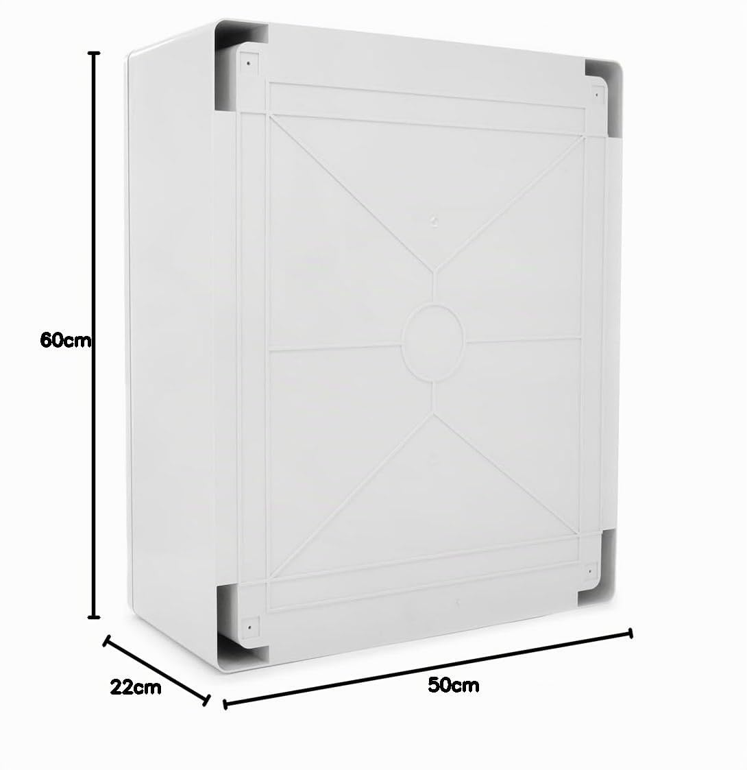 ELS Elektrotechnika Armadietto per quadro elettrico IP65 piastra di montaggio zincata porta con guarnizione perimetrale a parete vuoto