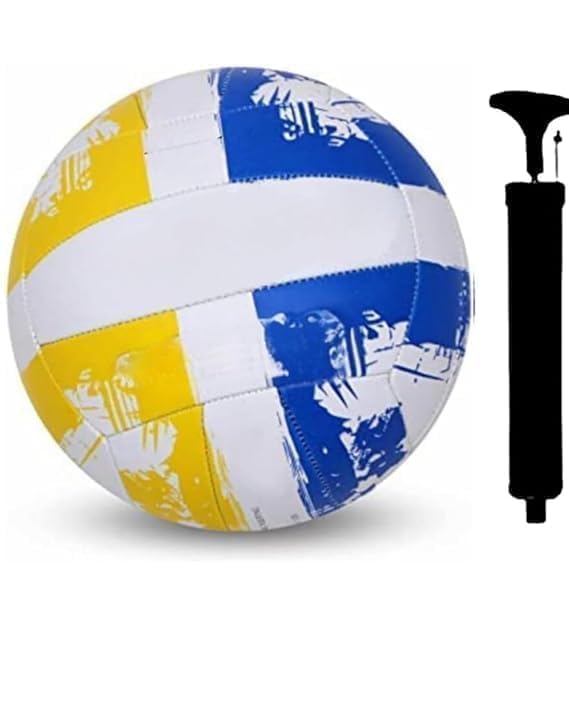 hm polyurethane volleyball official size 5 waterproof soft sand volley balls for beginners adults men women indoor outdoor pool beach gym game training competition play gift (1 pack),multicolor
