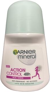 Garnier (Pack of 4) Mineral Action Control Anti-perspirant Roll On for Women 4x50ml