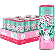 Alani Nu Winter Wonderland, Sugar Free, Low Calorie Energy Drinks, 200mg Caffeine, Biotin, B Vitamins, Zero Sugar, 10 Calories, 12 Fl Oz Cans, 24 Pack