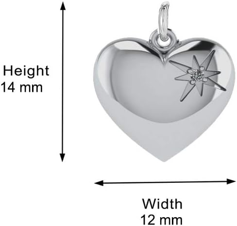 Vanbelle Sterling Silver Jewelry - Rhodium Plated with 925 Stamp - Puffed Heart Pendant Necklace - Elegant Handcrafted Necklace for Women - Mother's Day Collection - Image 4