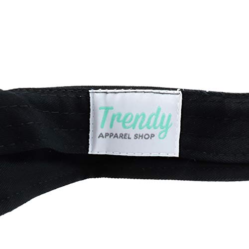 Trendy Apparel Shop Xxl Oversize Solid Cotton Adjustable Sun Visor - Black - 2Xl #TOP3