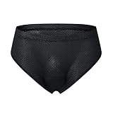 WMDMJT Intimo Ciclismo Uomo Traspirante con Fondello in Gel 3D, Boxer MTB Compressivi Antiscivolo per Bici, BMX, Viaggi e Allenamento Ciclismo,Black-XXL