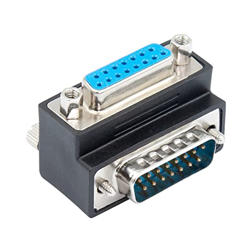 Adaptador Duttek DB15 macho a hembra 90 grados miniatura 1