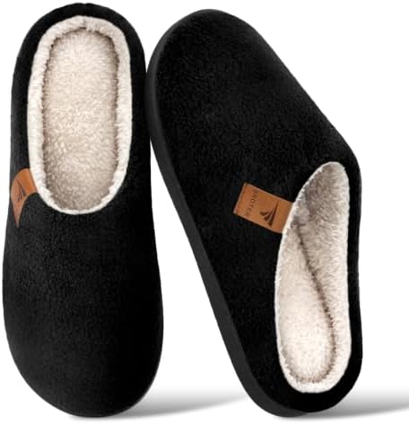 HEOAARG Hausschuhe Herren Warme Winter Pantoffeln | Hausschuhe mit Rückstellschaum Bequem Rutschfeste Slippers Innen Außen