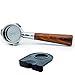 Evergreen Coffee - Portafilter da 54 mm, manico in legno con tappetino in acciaio inox 304, per Breville Barista Express Pro touch, BES870XL, BES870BSXL, BES78VSS, BES880BSS (cestello filtro)