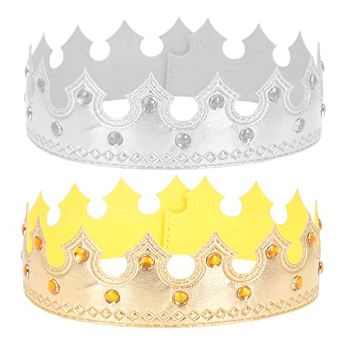 Beavorty 2 Pz cappello a ragazzo per cappellini da festa per mini IL accessori per feste crown corone di compleanno per corone per Panno intero