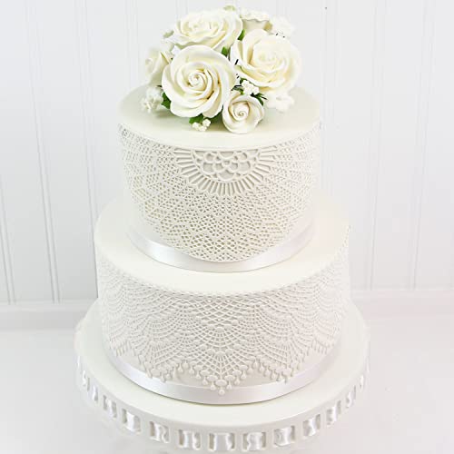 Global Sugar Art 1-Count White Rose Bouquet, White Rose Cake Topper by Global Sugar Art - Used condition - Image 2