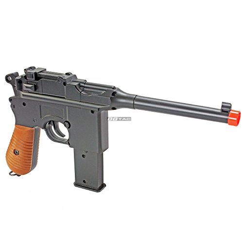 bbtac bt-712 world war ii 165 fps c96 metal zinc alloy airsoft pistol with magazine(Airsoft Gun) - Thumbnail 3