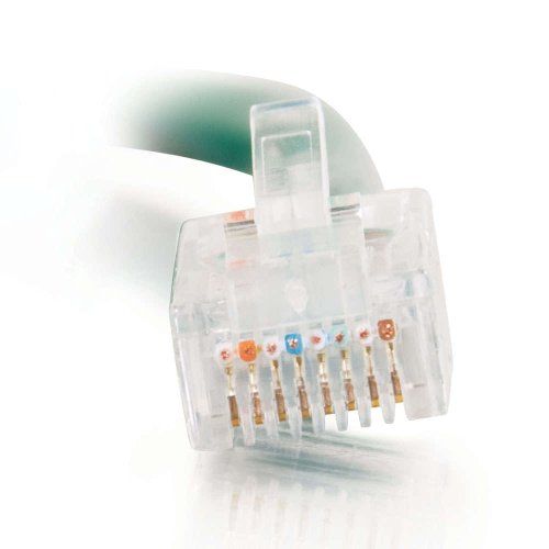 Image of C2G 00944 Cat5e Cable - Non-Booted Unshielded Ethernet Network Patch Cable, Green (6 Inches)