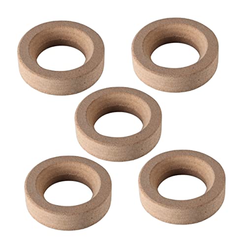 NAMOARLY 5 Pcs Supply Article Cork Pad Hatchet Handle Round Bottom Holder for Flasks Cork Round Bottom Flask Holder Flask Stand Article Flasks Grid Wall Shelves Cork Flasks Wooden