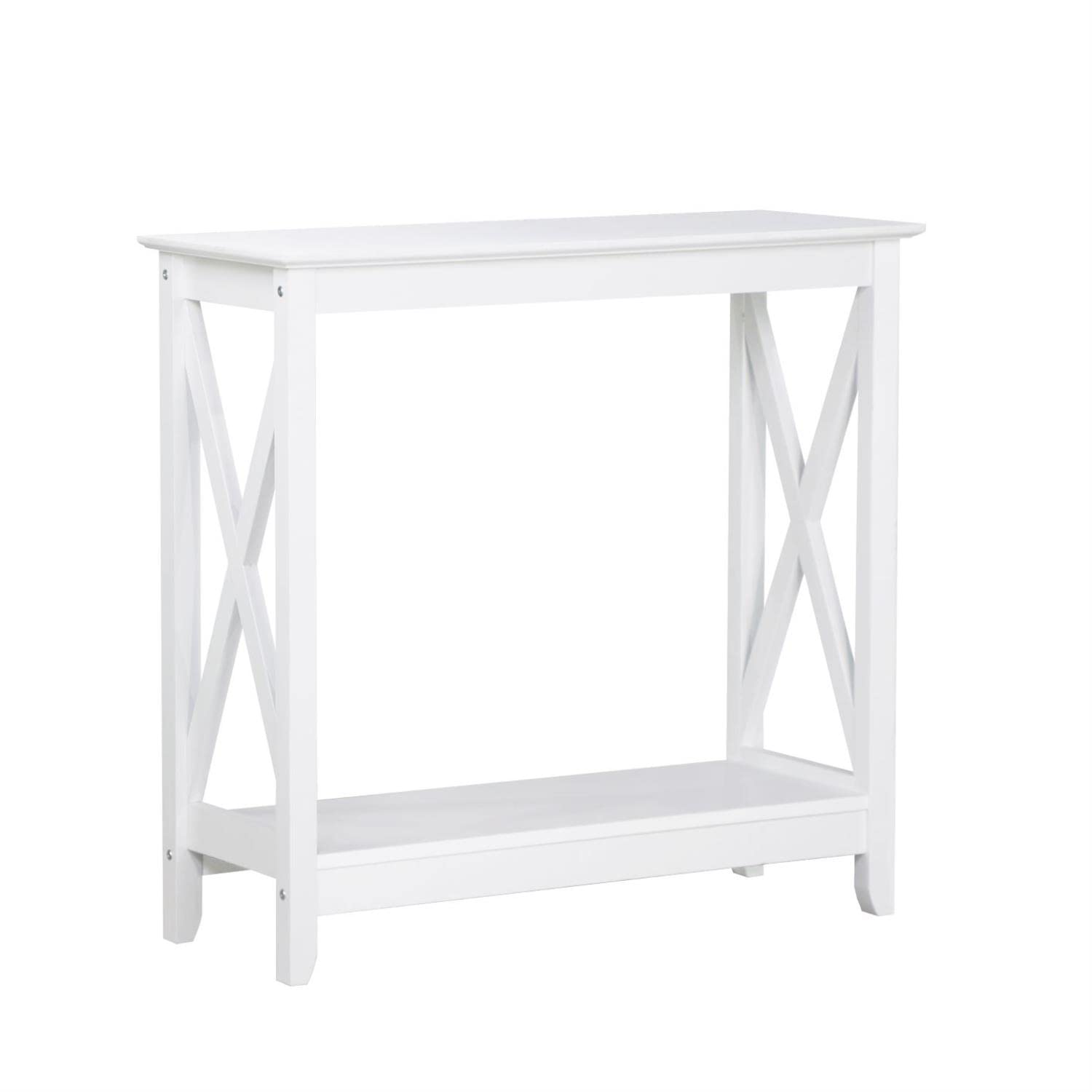 Saint Birch Lambert Modern Farmhouse White Console Table