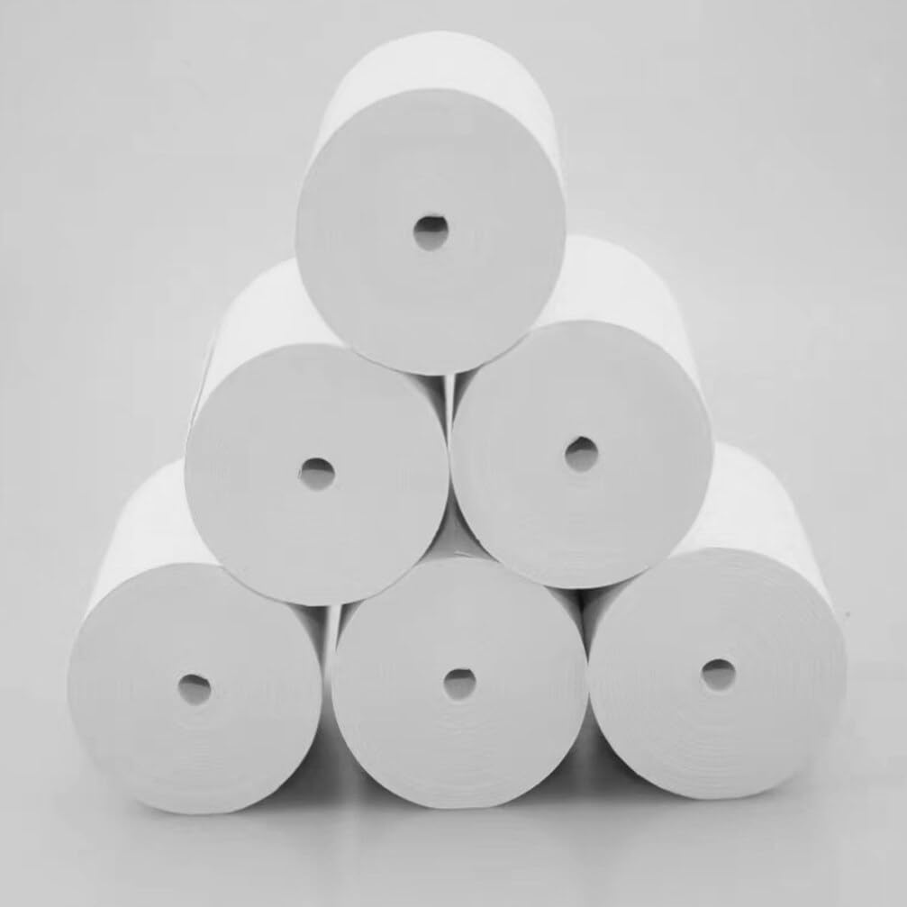 Rollo de Papel Térmico Blanco 25 Rollos para Recibos Impresora