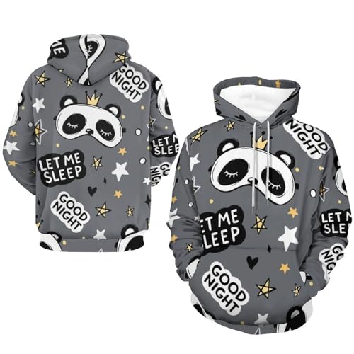 Sweats à capuche manche longue original cadeau panda pull mixte UMENG vêtement hiver taille S - 7