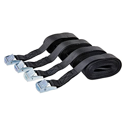 AIDNTBEO 5M Fivela Cam Cintos de Amarração 4 Peças, Alças de Carga Lugga Rack de Telhado Corda de Am
