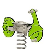 WICKEY Federwippe PRO Scooter Weeley grün für öffentliche Spielplätze und Schulen - inklusive Bodenplatte