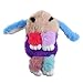 Generic Filles Lapin Fausse Fourrure Sac À Dos Lapin Lièvre Sacs À Bandoulière en Peluche Poupée Bandoulière Sac À Main Sac À Dos Femmes Enfants Voyage Cartable Bleu