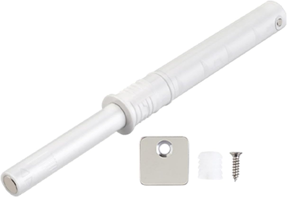 ECOMISTIQ® Push to Open Door Latch Fittings Spring on Close for Wardrobe Closet Bedroom White|Latches & Bolts|Door Hardware & Locks|Hardware