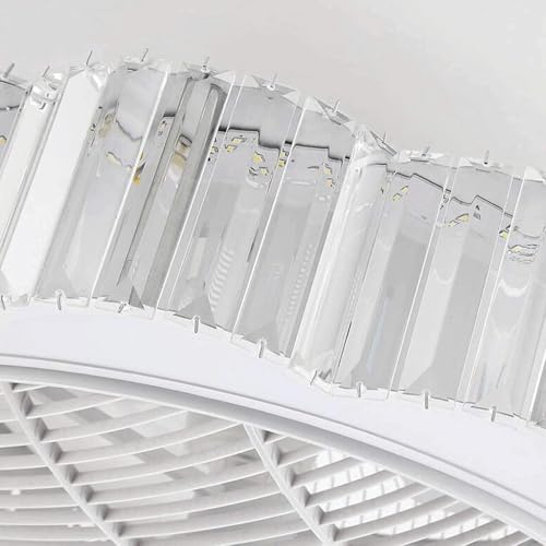 Luz invisible ventilador de techo para comedor y salón moderno 7