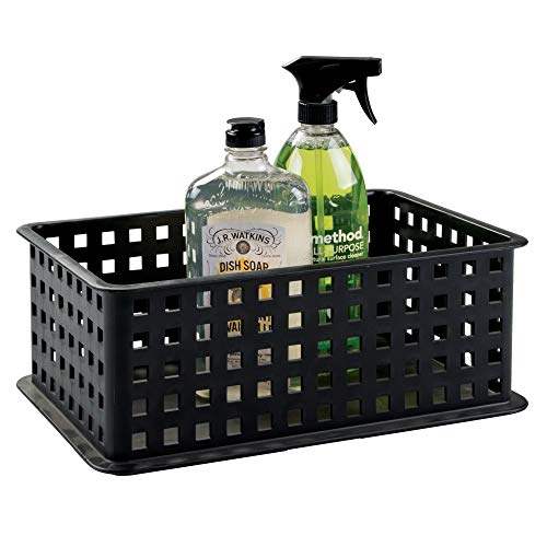 iDesign Modulon X/2 BPA-Free Plastic Stackable Storage Bin with Handles - 5