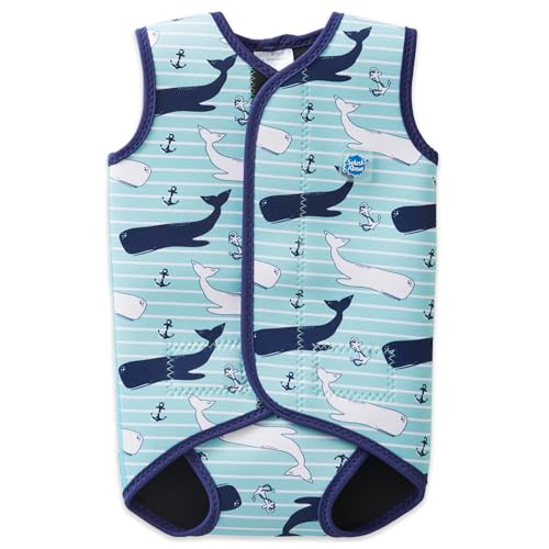 Splash About Unisex Baby Neoprenanzug,Weinlese-Moby-6-18 Monate(Hersteller Größe-Medium)