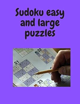 Paperback Sudoku easy and large puzzles Book