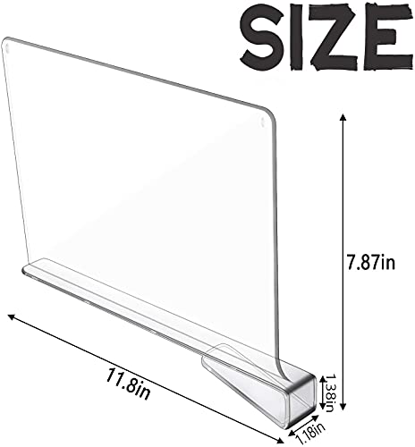 Hmdivor 10Pcs Acrylic Shelf Dividers, Closets Shelf And Closet Separator For Organization In Bedroom, Kitchen And Office Shelves #TOP1