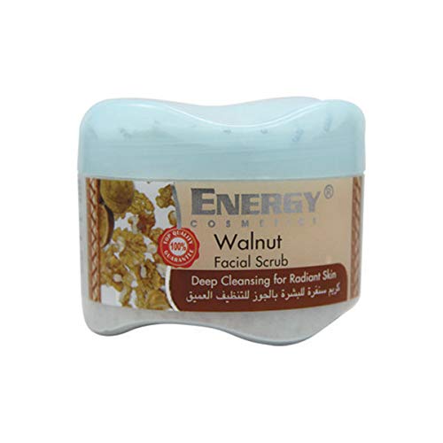 Energy Cosmetics Facial Scrub With Walnut Extracts, Deep Cleansing For Radiant Skin, 250 ml