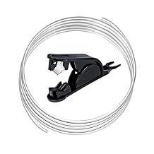 3D Printer Accessories Bambu Lab PTFE Tube 5 M with Tubing Cutter,2.5mm ID4mm OD for Direct Drive Extruder Bambu Lab X1/ X1C/ P1P/ P1S/ A1/ A1 Mini, for Creality K1/K1 Max/Ender 3 V3Translucent