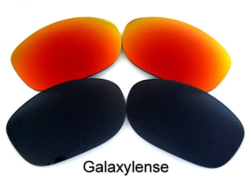 Galaxy Replacement Lenses for Oakley Pit Bull Black&Red Color Polarized 2 Pairs,FREE S&H.2