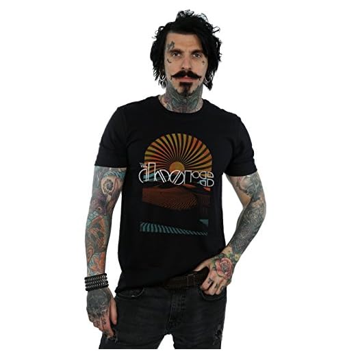Absolute Cult The Doors Hombre Desert Daybreak Camiseta Negro Medium