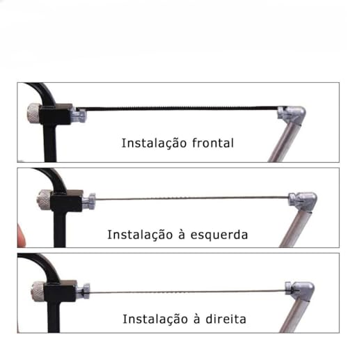 Serra Kit de Arco e Lâmina Diamantada e Serrote Multifuncional Corta Madeira Metal